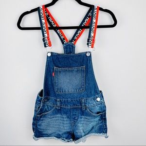 Levi’s Shorttalls Suspended Overalls Shorts Girls
